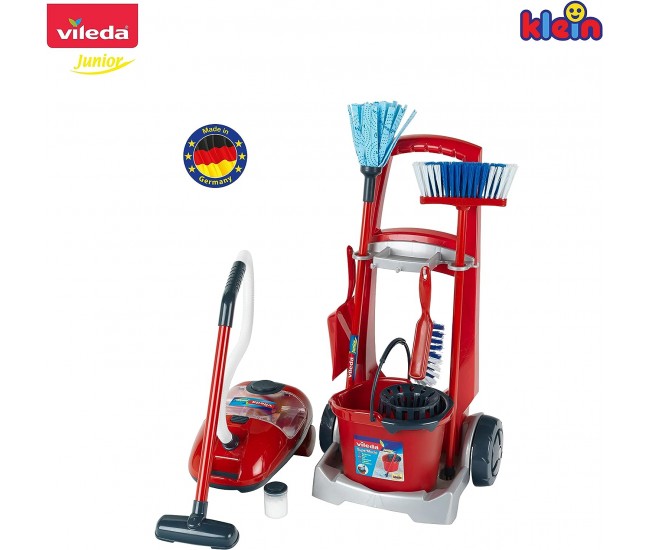 Set carucior pentru menaj si aspirator vileda