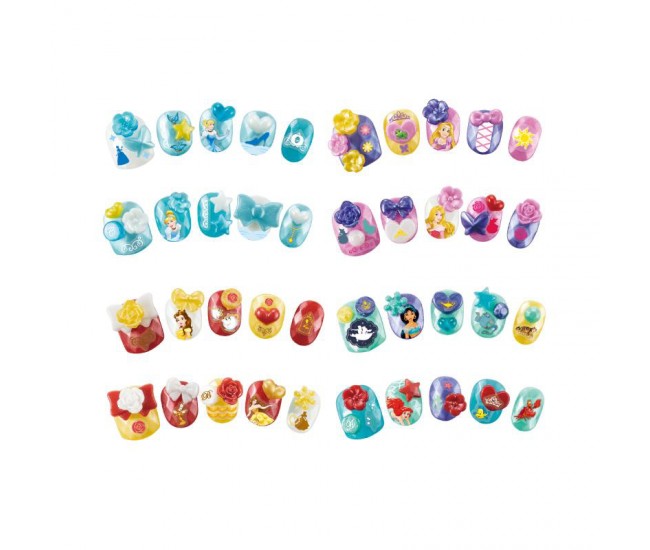 Set margele aquabeads - stickere pentru unghii printese disney