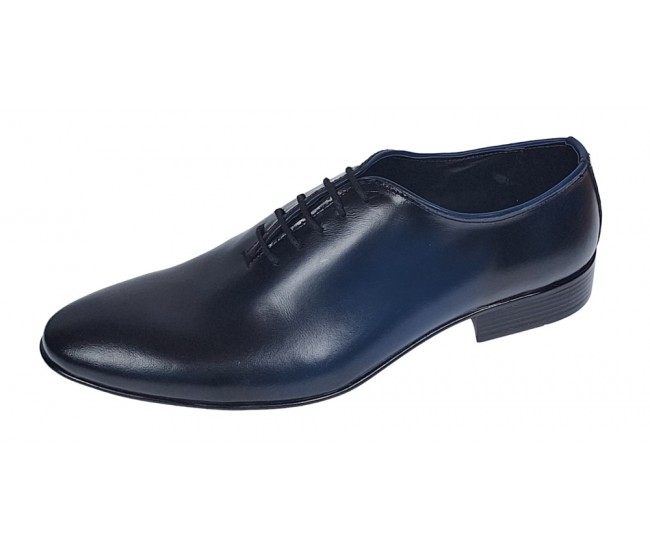 Pantofi barbati eleganti din piele naturala Bleumarin 024BLU