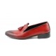 Pantofi barbati, piele naturala, rosu - 036RED