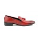 Pantofi barbati, piele naturala, rosu - 036RED