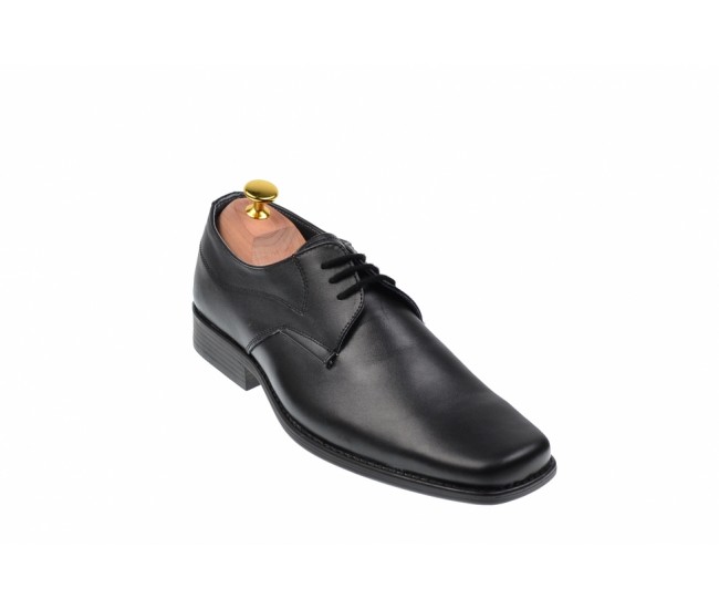 Pantofi barbati eleganti din piele naturala, cu siret 1002N