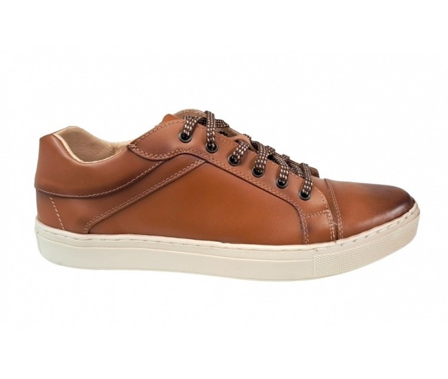 OFERTA! Pantofi barbati sport din piele naturala, maro - CIUCALETI SHOES -1021MDBOX