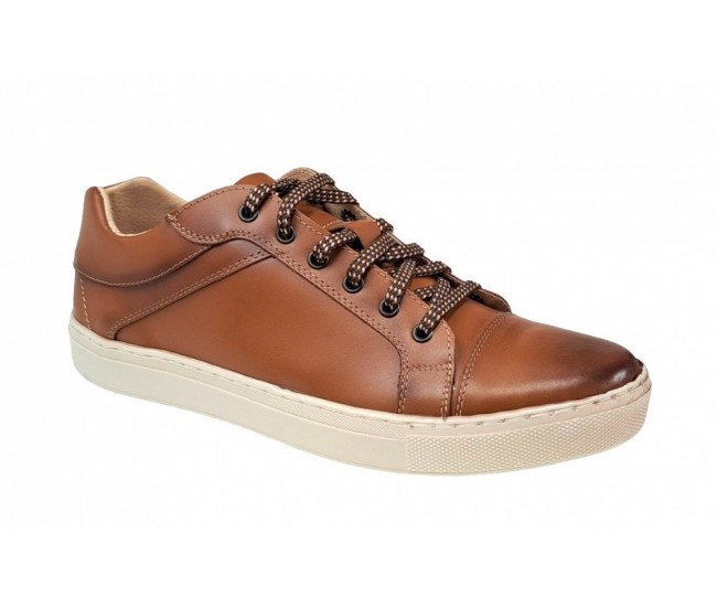 OFERTA! Pantofi barbati sport din piele naturala, maro - CIUCALETI SHOES -1021MDBOX