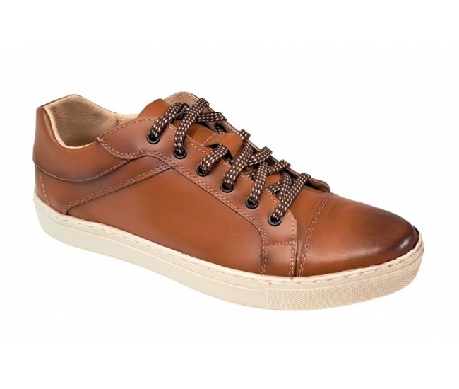 OFERTA! Pantofi barbati sport din piele naturala, maro - CIUCALETI SHOES -1021MDBOX