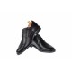 Pantofi barbati, model casual din piele naturala box, culoare neagra - 336NBOX