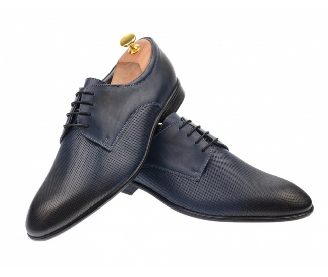 Pantofi barbati eleganti din piele naturala bluemarin - 346ABLM