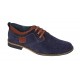 Oferta marimea 40, 41 Pantofi barbati casual din piele naturala bleumarin 410BLEU