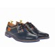 Pantofi barbati casual din piele naturala bleumarin 501MBLM