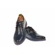 Pantofi barbati casual din piele naturala bleumarin 501MBLM