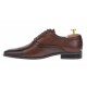 Pantofi barbati oxford, eleganti din piele naturala, maro - 585MARO