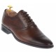 Pantofi barbati oxford, eleganti din piele naturala, maro - 585MARO