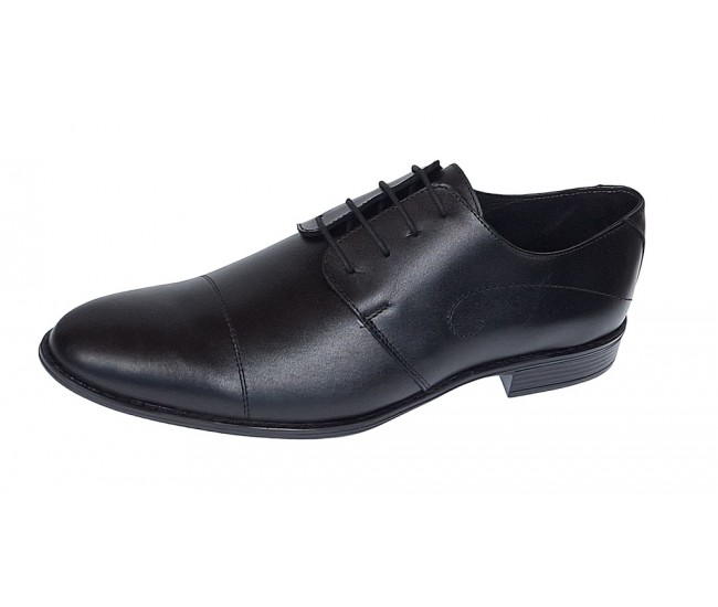 Pantofi barbati eleganti din piele naturala Negru 588N