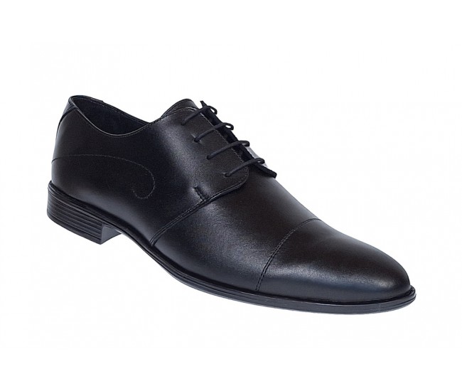 Pantofi barbati eleganti din piele naturala Negru 588N