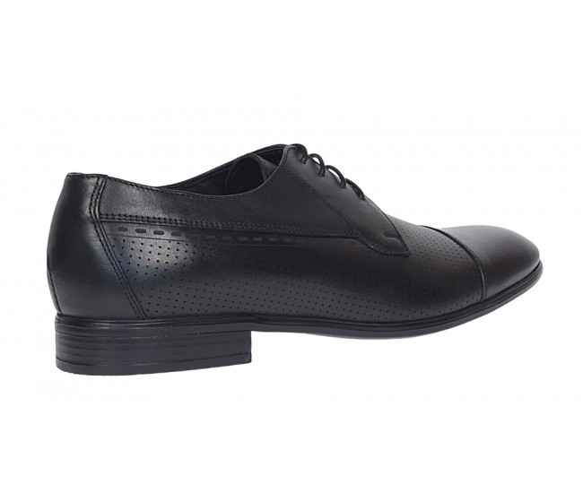 Pantofi barbati eleganti din piele naturala Negru Lucas 709NEGRU