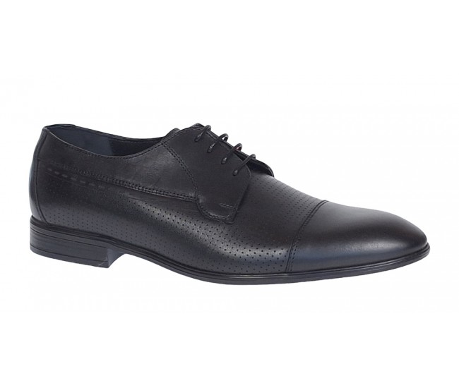 Pantofi barbati eleganti din piele naturala Negru Lucas 709NEGRU