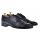 OFERTA MARIMEA 40,43 - Pantofi barbati eleganti din piele naturala bleumarin Dyany Shoes - 745BLM