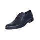 Pantofi barbati office eleganti din piele naturala bleumarin  8305BLUE