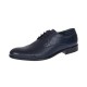 Pantofi barbati office eleganti din piele naturala bleumarin  8305BLUE