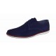 Pantofi barbati casual din piele naturala intoarsa bleumarin 881BLMVEL