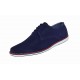 Pantofi barbati casual din piele naturala intoarsa bleumarin 881BLMVEL