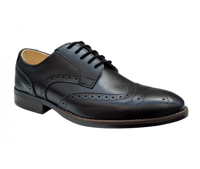 Pantofi barbati din piele naturala - Model negru 993 casual elegant