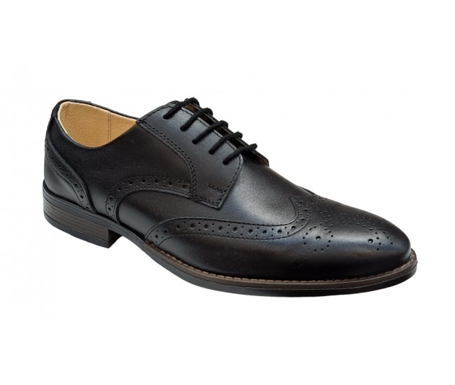 Pantofi barbati din piele naturala - Model negru 993 casual elegant