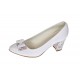 Pantofi dama eleganti din piele naturala box toc 7cm, Alb A41APF