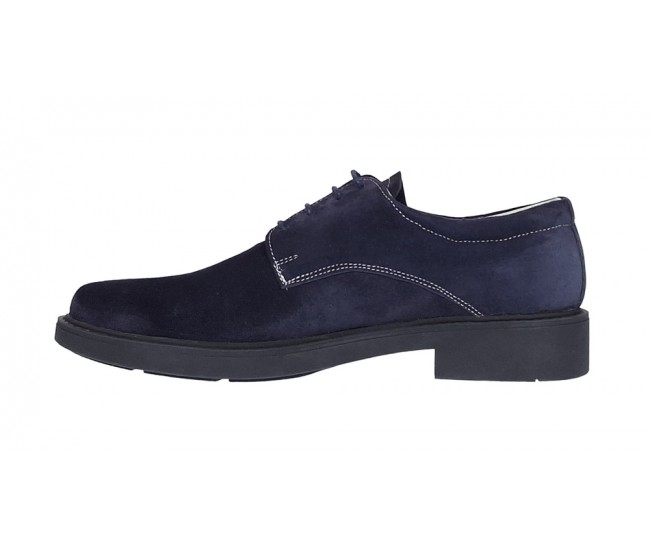 Pantofi barbati, casual, piele naturala intoarsa, Bleumarin, Rome AREZO