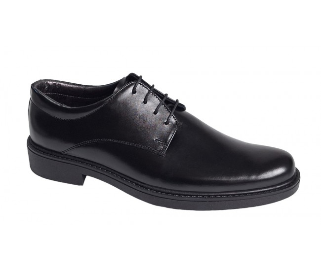 Pantofi barbati casual din piele naturala box, Negru, Alexander Rome AREZO 