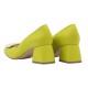 Pantofi dama office din piele naturala Angely Verde fistic B15VFO