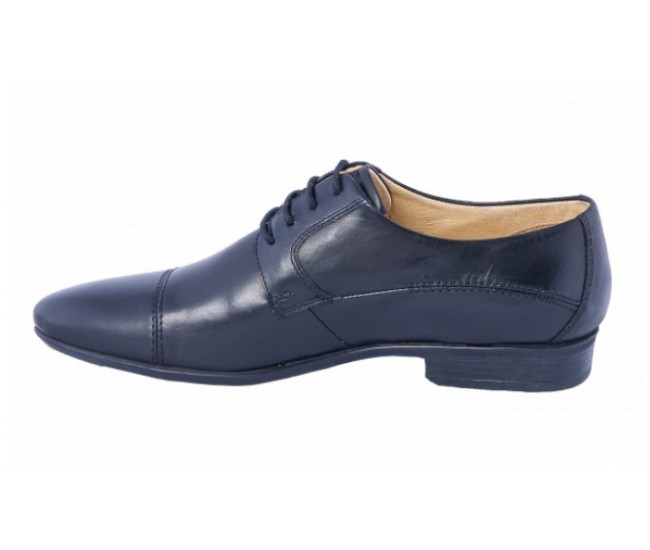 Pantofi barbati eleganti din piele naturala BRD113N - Negru