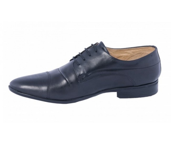 Pantofi barbati eleganti din piele naturala BRD160N - Negru