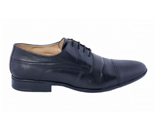 Pantofi barbati eleganti din piele naturala BRD160N - Negru