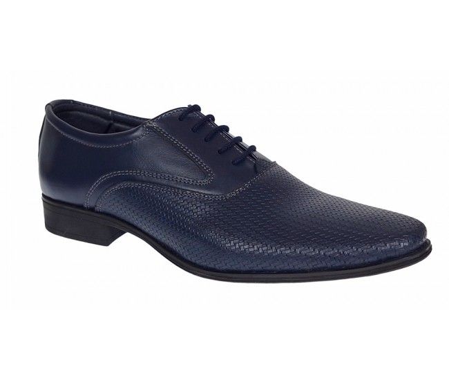 Pantofi barbati eleganti din piele naturala Bleumarin - CIOCSTEFBL