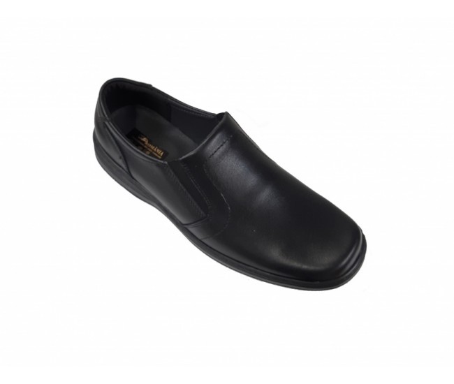 Pantofi barbati eleganti, din piele naturala, Negru, Elastic - DINO Negru