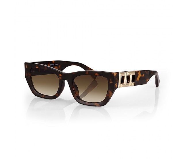 Ochelari de soare maro, pentru dama, Daniel Klein Sunglasses, DK4310-3