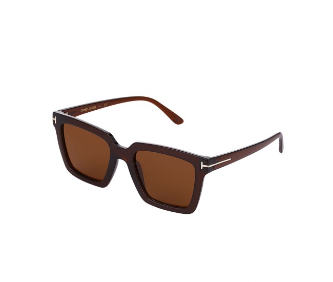 Ochelari de soare cafenii, pentru dama, Daniel Klein Trendy, DK4312-3