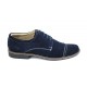 Pantofi barbati eleganti din piele naturala bleumarin - P34BL