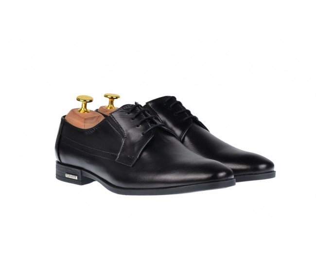 OFERTA MARIMEA 41  - Pantofi Barbati Office, Eleganti, din Piele Naturala, Negru, CIUCALETI SHOES