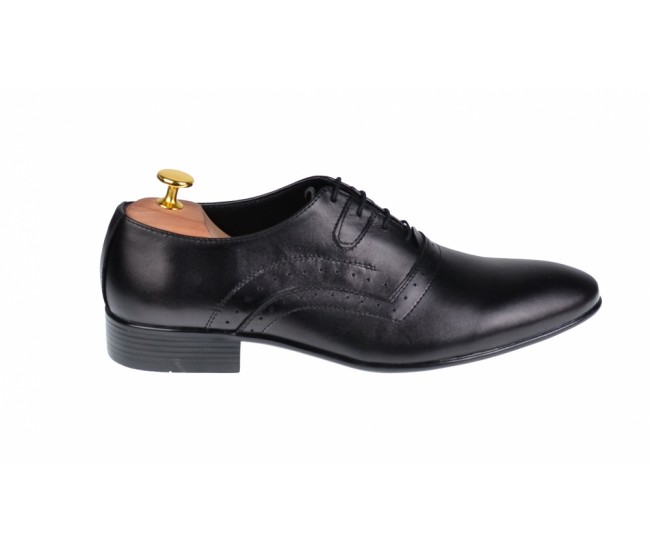 OFERTA MARIMEA   42 -  Pantofi Barbati Office, Eleganti, din Piele Naturala, Negru, CIUCALETI SHOES