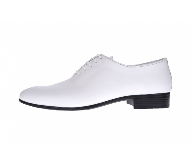 Pantofi barbati, eleganti, din piele naturala, Enzoclass, Alb ENZOABOX