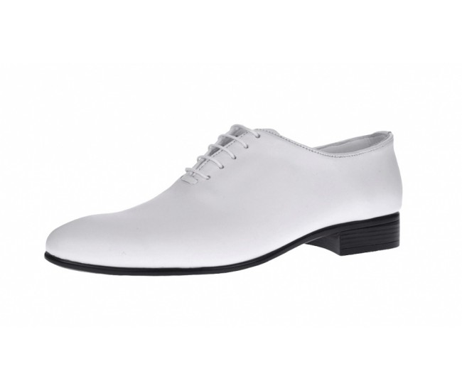 Pantofi barbati, eleganti, din piele naturala, Enzoclass, Alb ENZOABOX