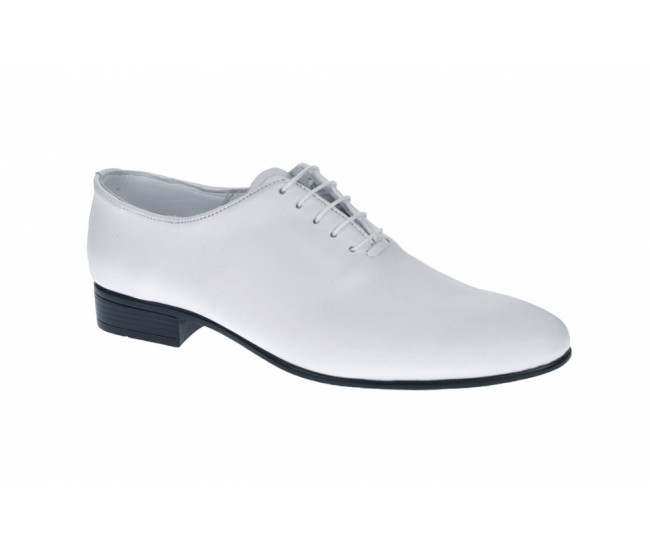 Pantofi barbati, eleganti, din piele naturala, Enzoclass, Alb ENZOABOX