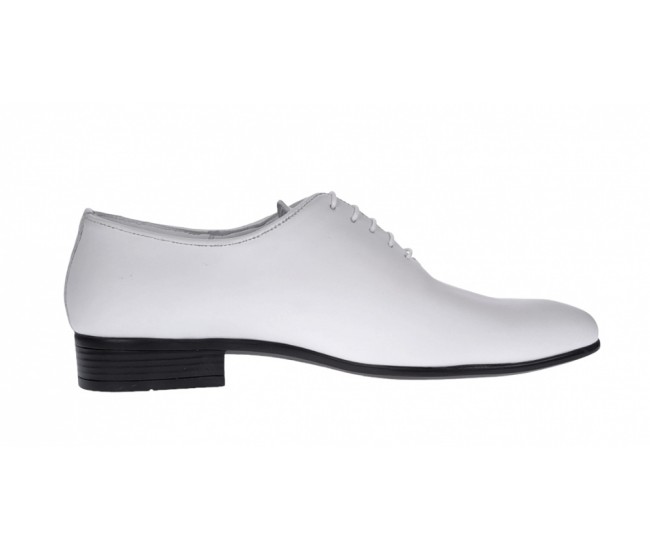 Pantofi barbati, eleganti, din piele naturala, Enzoclass, Alb ENZOABOX