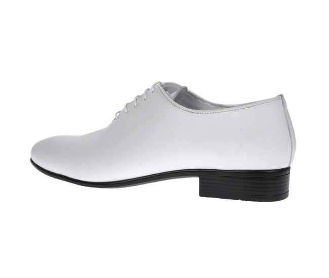 Pantofi barbati, eleganti, din piele naturala, Enzoclass, Alb ENZOABOX