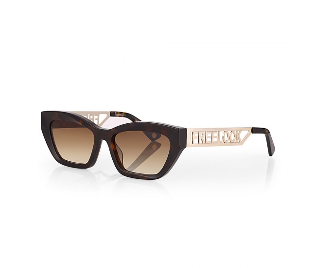 Ochelari de soare maro, pentru dama, Freelook Sunglasses, F1002-3