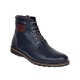 Ghete barbati din piele naturala (imblanite) bleumarin - GB601BLU