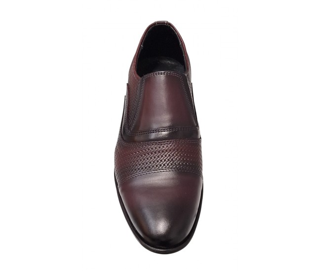 Pantofi eleganti pentu barbati piele naturala bordeaux - GKR01VIS