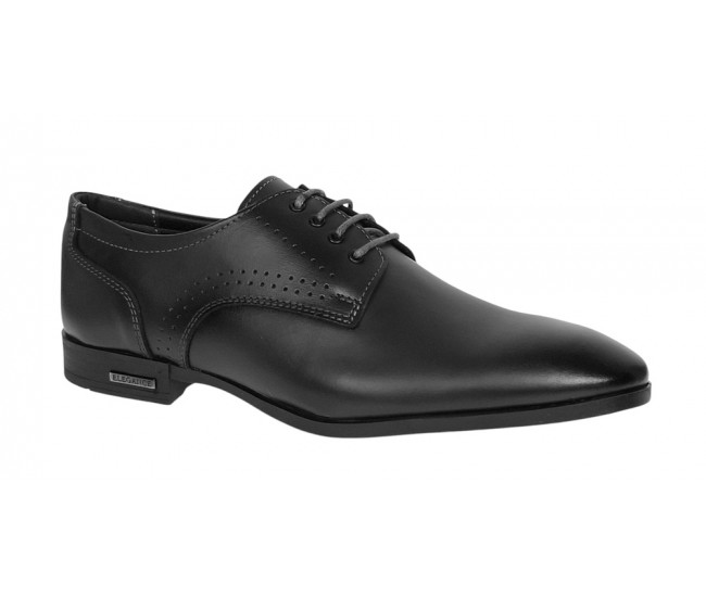 Pantofi barbati eleganti din piele naturala Negru GKR101N